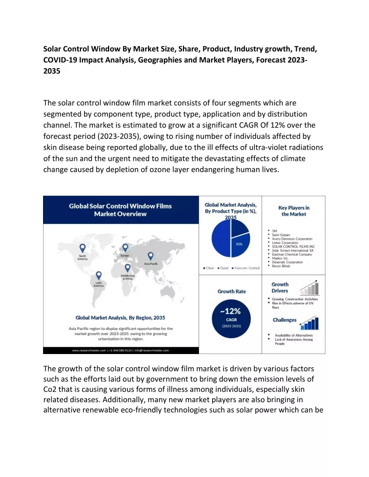 solar control window by market size share product