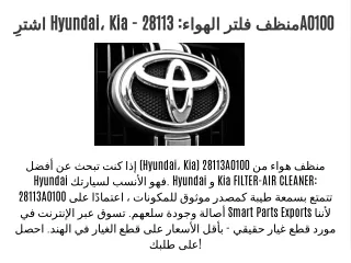 اشترِ Hyundai، Kia - منظف فلتر الهواء: 28113A0100