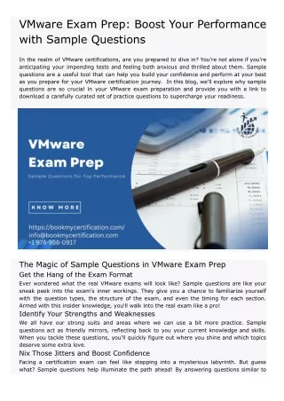 VMware Exam Prep_ Boost Your Performance with Sample Questions