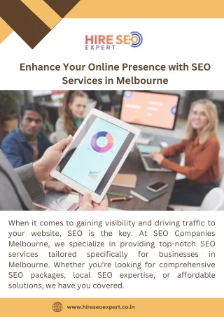 Enhance Your Online Presence With SEO Services In Melbourne