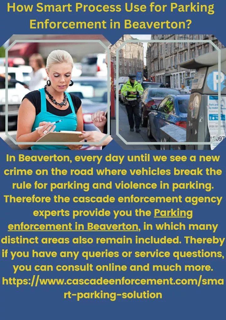 how smart process use for parking enforcement