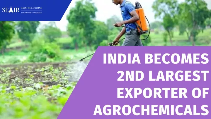 india becomes 2nd largest exporter
