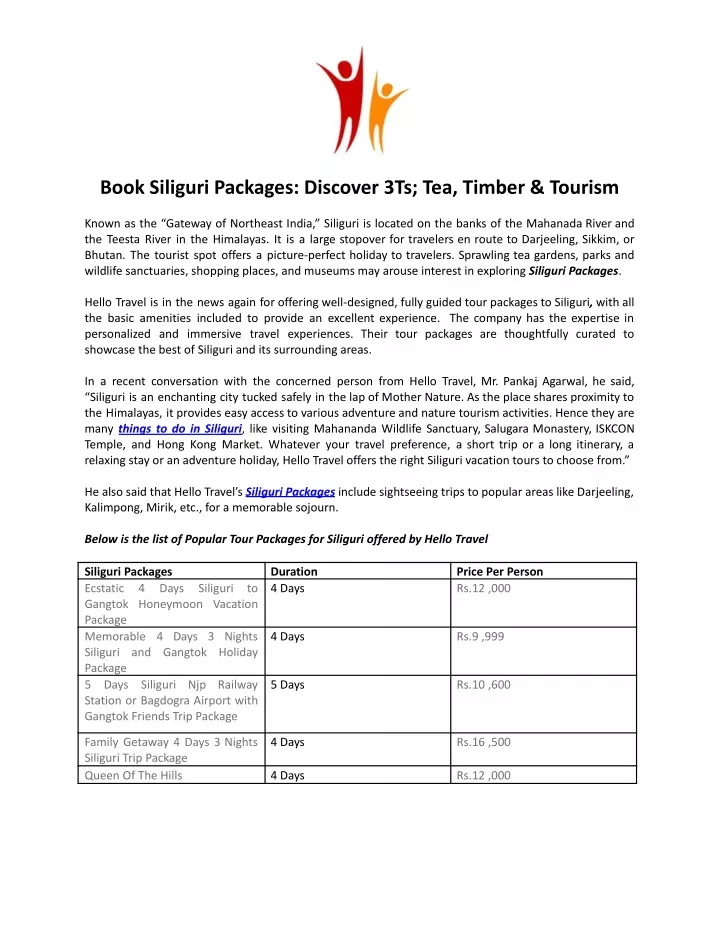 book siliguri packages discover 3ts tea timber