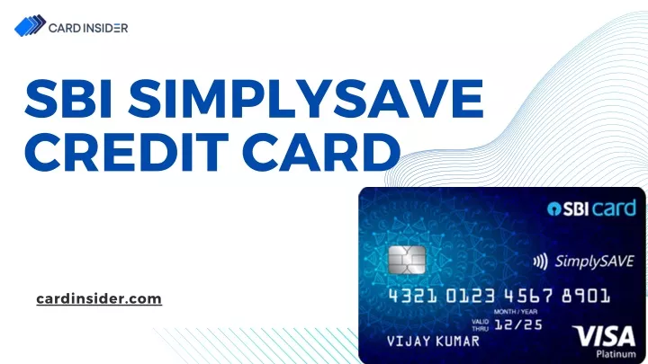 sbi simplysave credit card