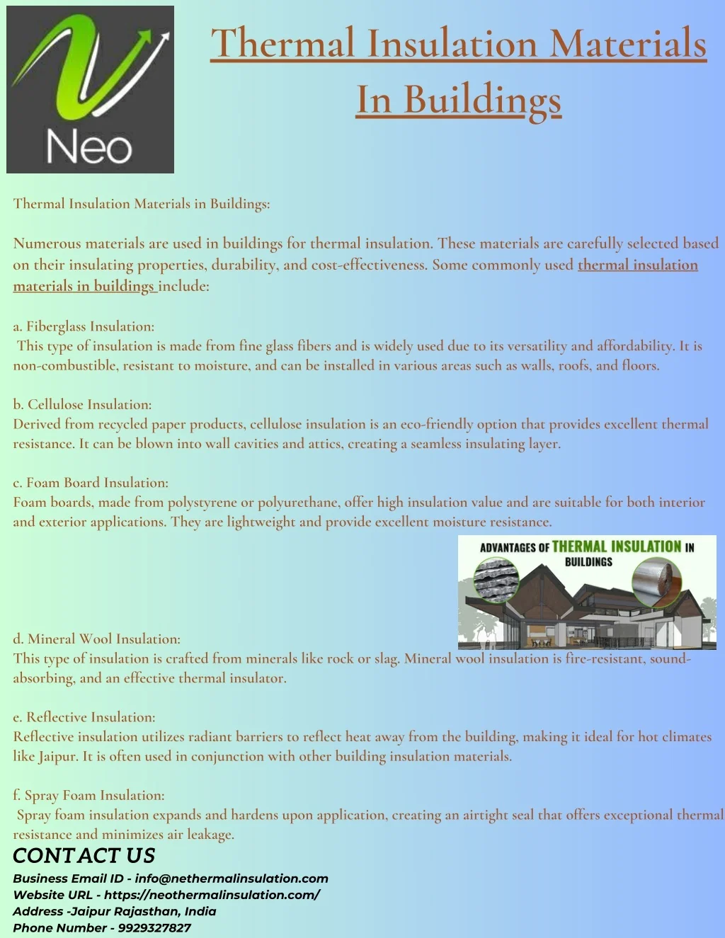PPT - Thermal Insulation Materials In Buildings PowerPoint Presentation ...
