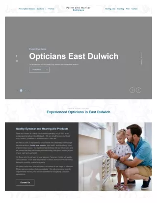 East Dulwich Optician - Paine And Hunter!