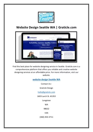 Website Design Seattle WA | Graticle.com