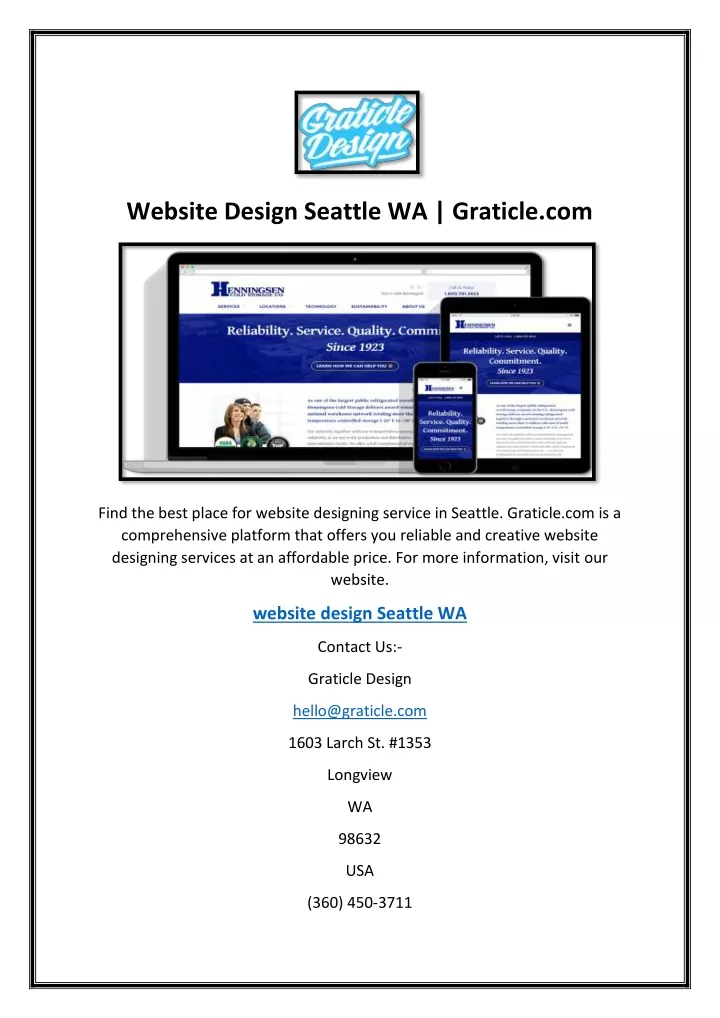 website design seattle wa graticle com