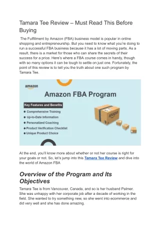 Amazon FBA Program | Streamline Your Business