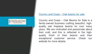 Country and Coast – Oak Beams for Sale  Countryandcoast.co.uk