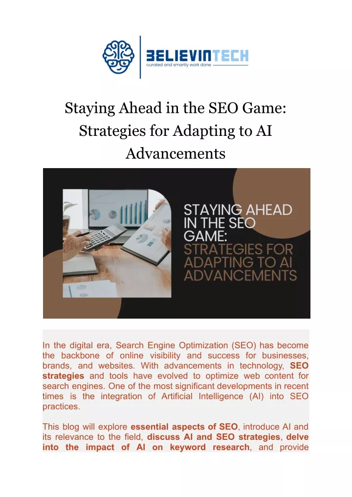 staying ahead in the seo game strategies