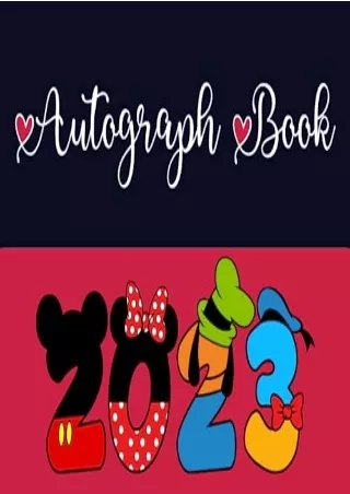 [PDF READ ONLINE] Autograph Book: for Unforgettable Vacation Trips, Fun-filled Encounters, and Cherished Signatures from