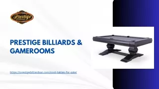 prestige billiards gamerooms