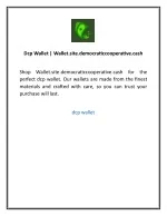Dcp Wallet  Wallet.site.democraticcooperative.cash - slide 1