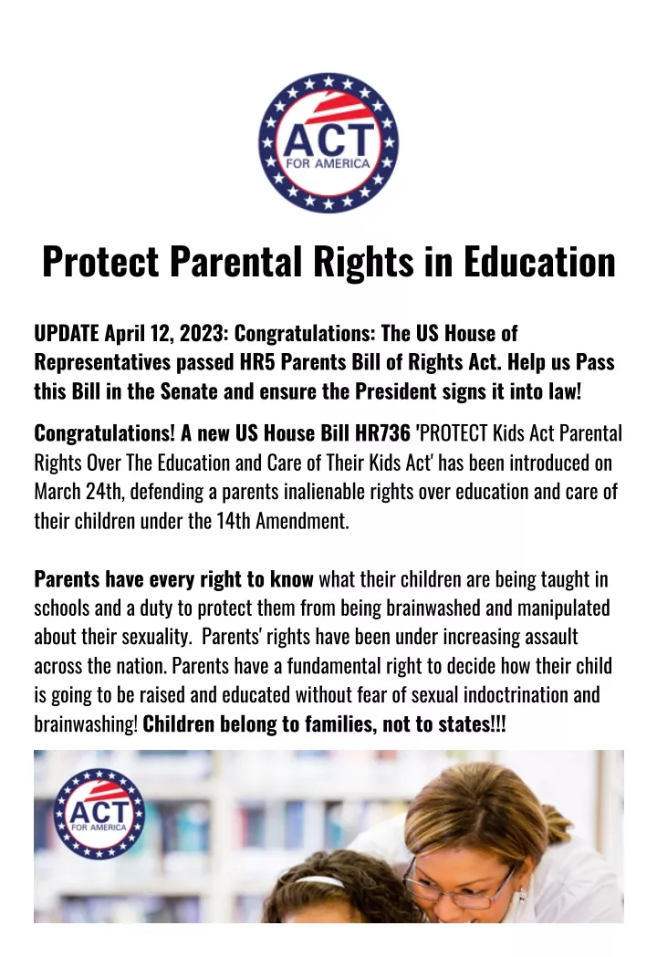 protect parental rights in education