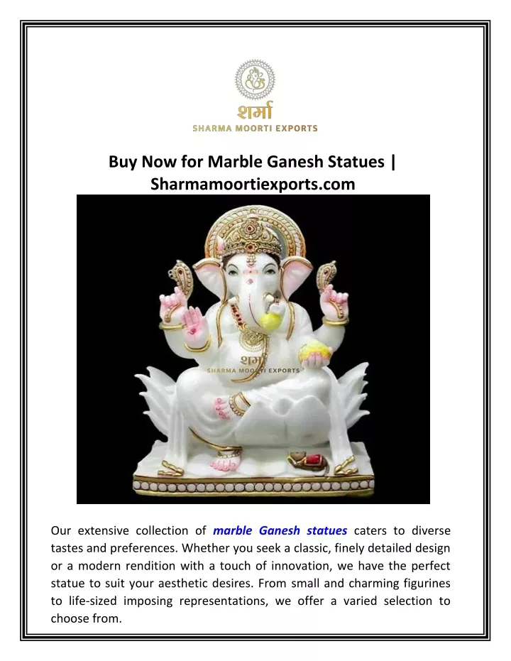 buy now for marble ganesh statues