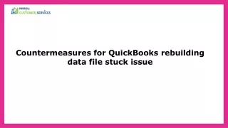 countermeasures for quickbooks rebuilding data