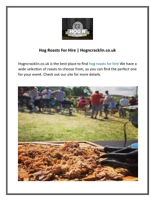 Hog Roasts For Hire  Hogncracklin.co.uk44