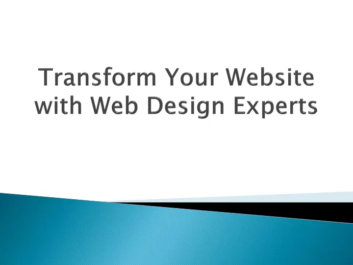 transform your website with web design experts