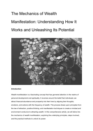 The Mechanics of Wealth Manifestation_ Understanding How It Works and Unleashing Its Potential