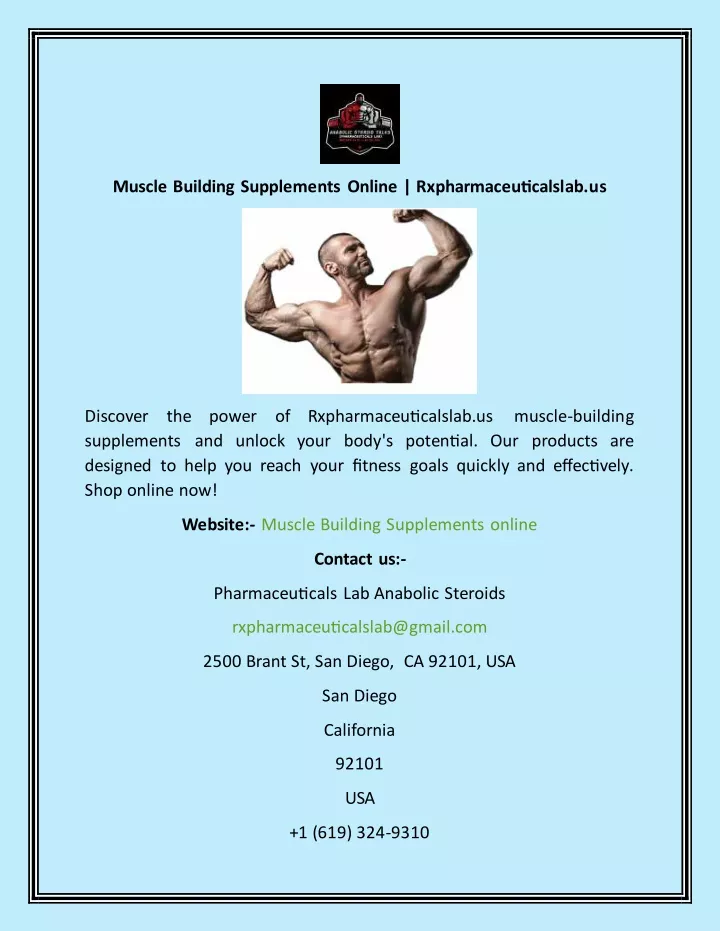 muscle building supplements online