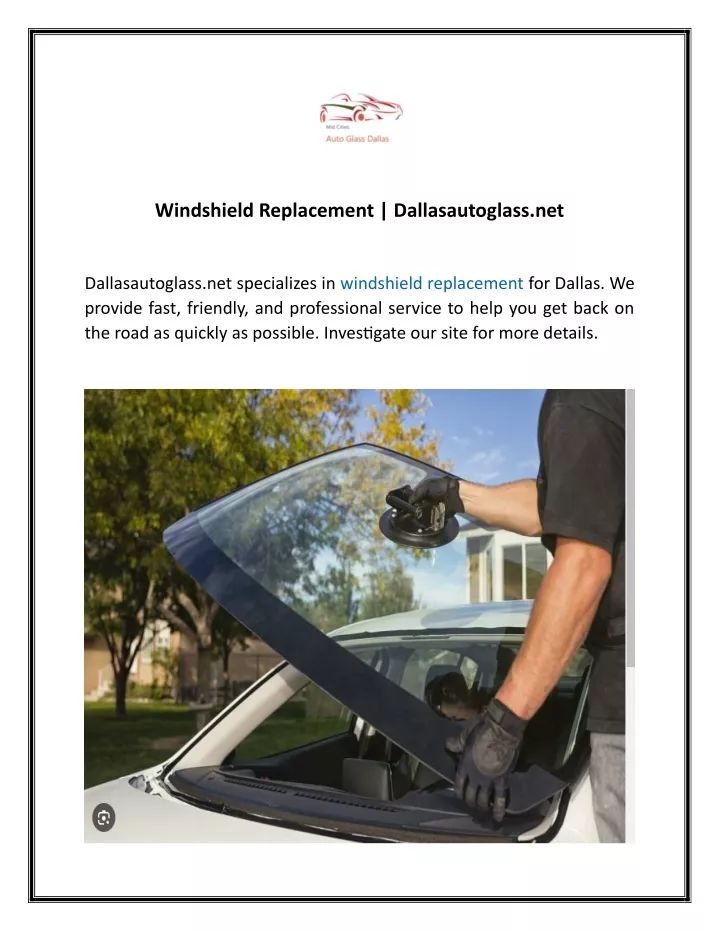 windshield replacement dallasautoglass net