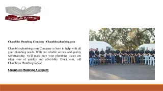 Chambliss Plumbing Company | Chamblissplumbing.com