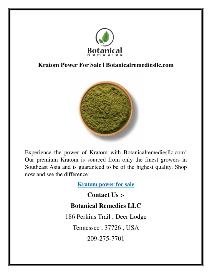 kratom power for sale botanicalremediesllc com
