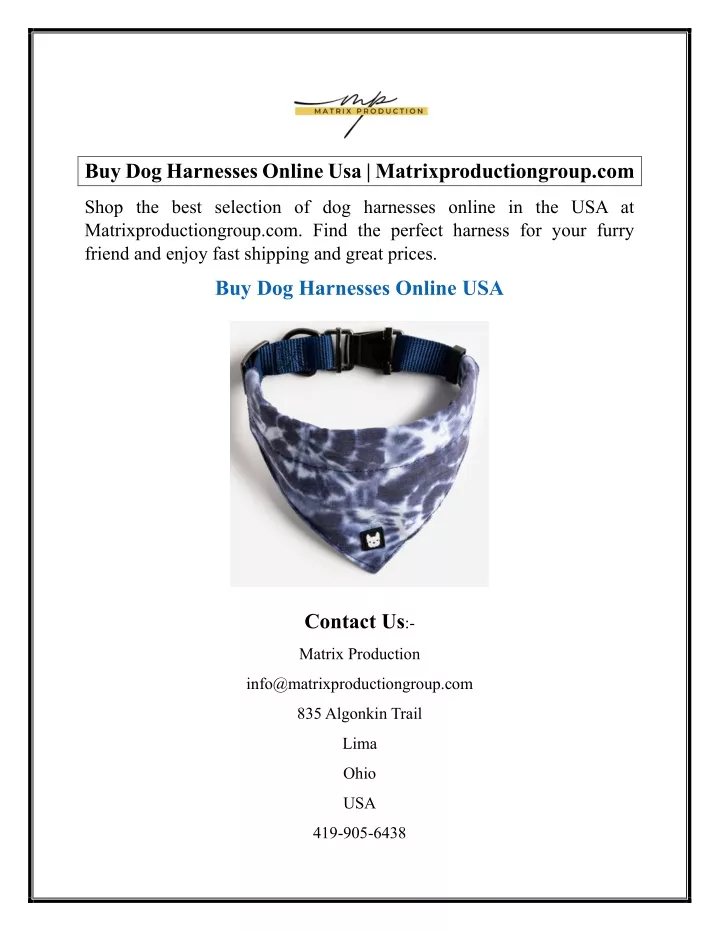 buy dog harnesses online