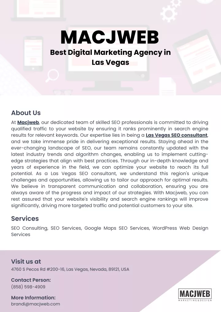macjweb best digital marketing agency in las vegas