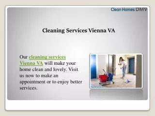 Cleaning Services Vienna VA