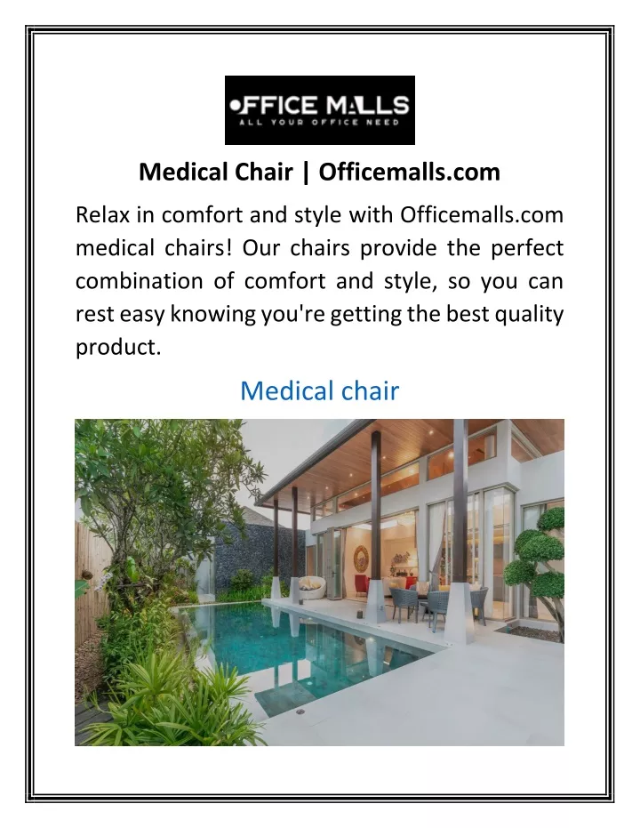medical chair officemalls com