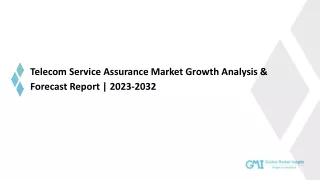 telecom service assurance market growth analysis