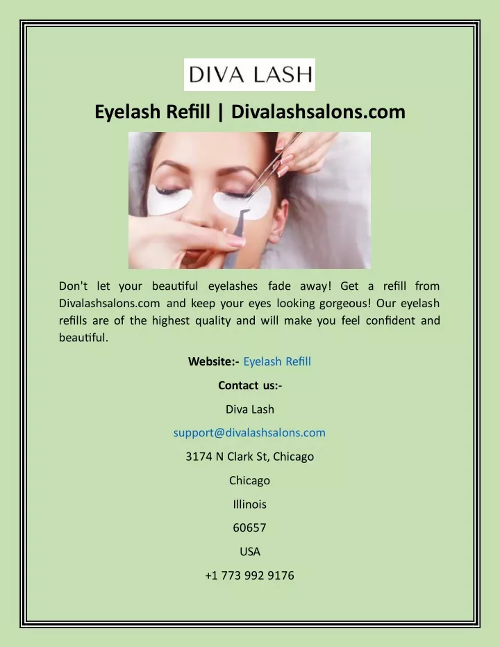 eyelash refill divalashsalons com