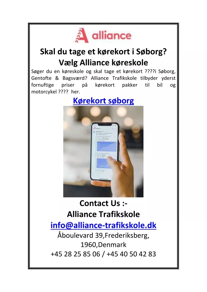 skal du tage et k rekort i s borg v lg alliance