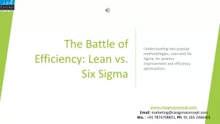 006-The Battle of Efficiency Lean vs. Six Sigma