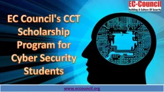EC Council's CCT Scholarship Program for Cyber Security Students