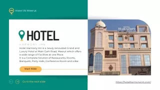 Top Hotel In Meerut - Hotel Harmony inn