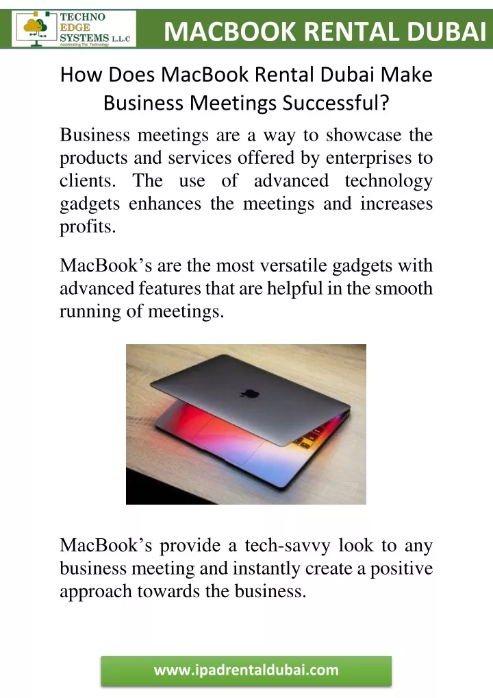 macbook rental dubai