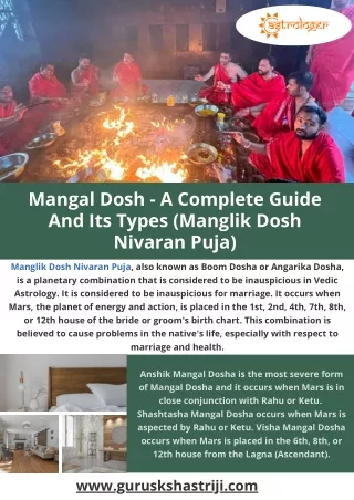 Manglik Dosh Nivaran Puja | Call Now |  91 8894357805