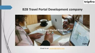 B2B Travel Portal Development company