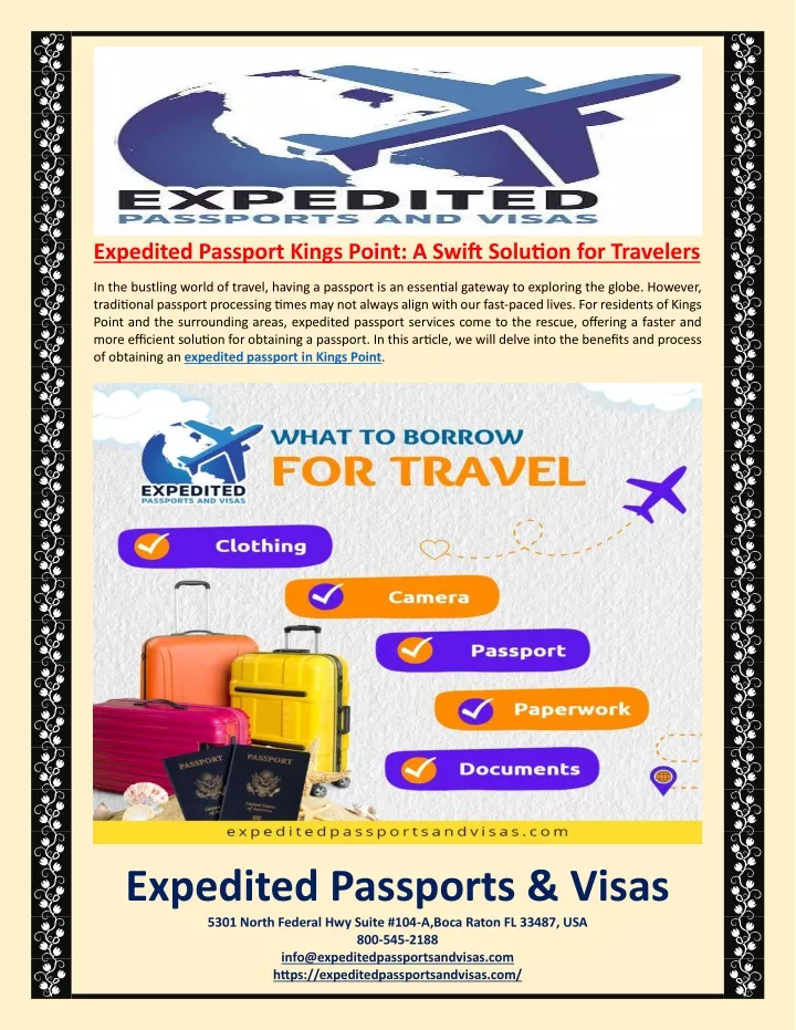 expedited passport kings point a swift solution