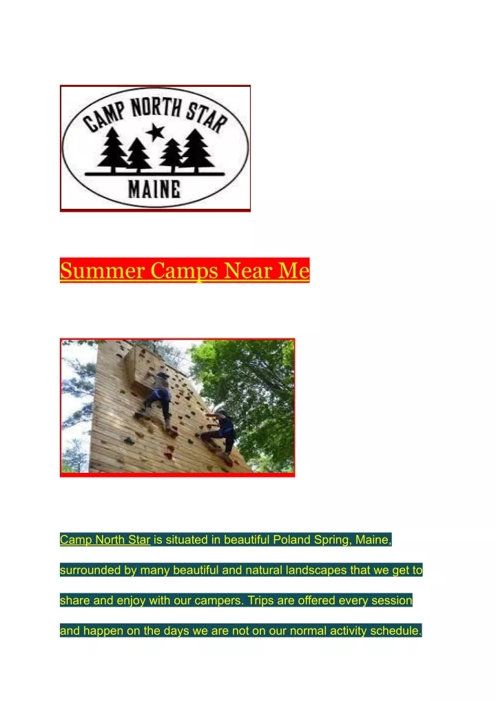 summer camps near me