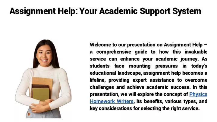 assignment help your academic support system