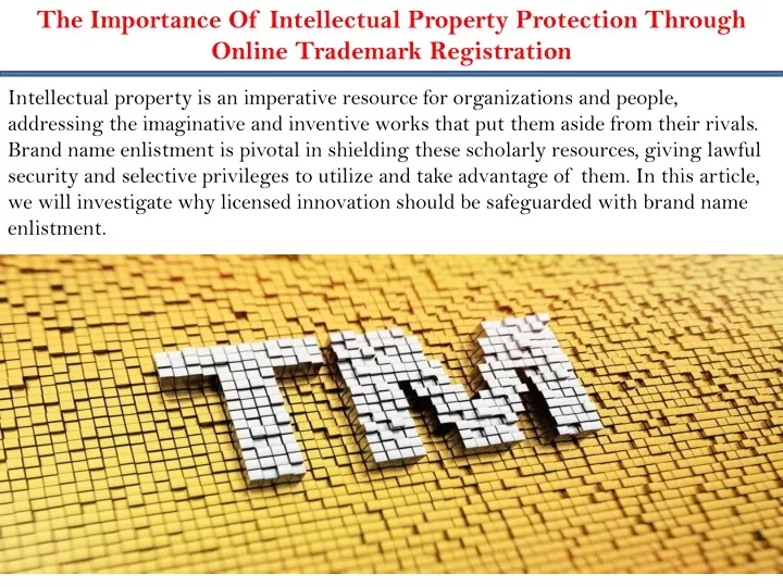 the importance of intellectual property
