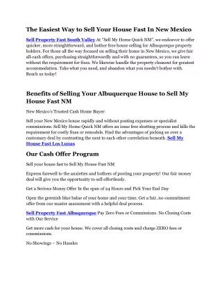 the easiest way to sell your house fast