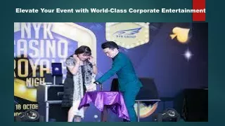 elevate your event with world class corporate