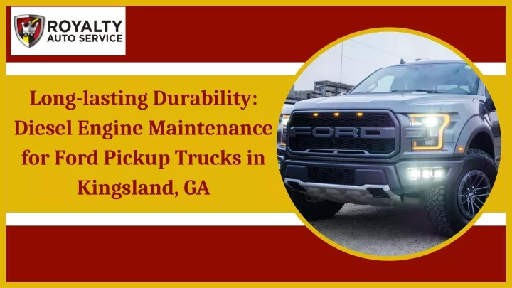 long lasting durability diesel engine maintenance