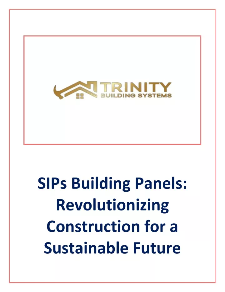 sips building panels revolutionizing construction