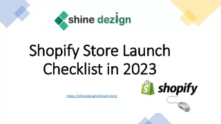 Shopify Store Launch Checklist in 2023_